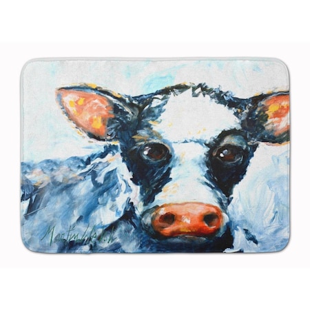 Carolines Treasures Cow Lick Black & White Cow Machine Washable Memory Foam Mat MW1273RUG